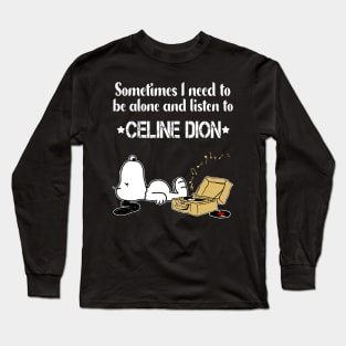 Celine Dion // Aesthetic Vinyl Record Vintage // Long Sleeve T-Shirt